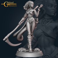 Sorceress with a scythe Figure (Unpainted)