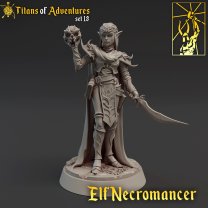 Elf Necromancer Figure (Unpainted)