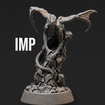 Imp on the stone Figure (Unpainted)