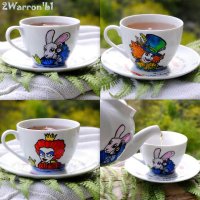 Alice in Wonderland - Characters Mug with Saucer