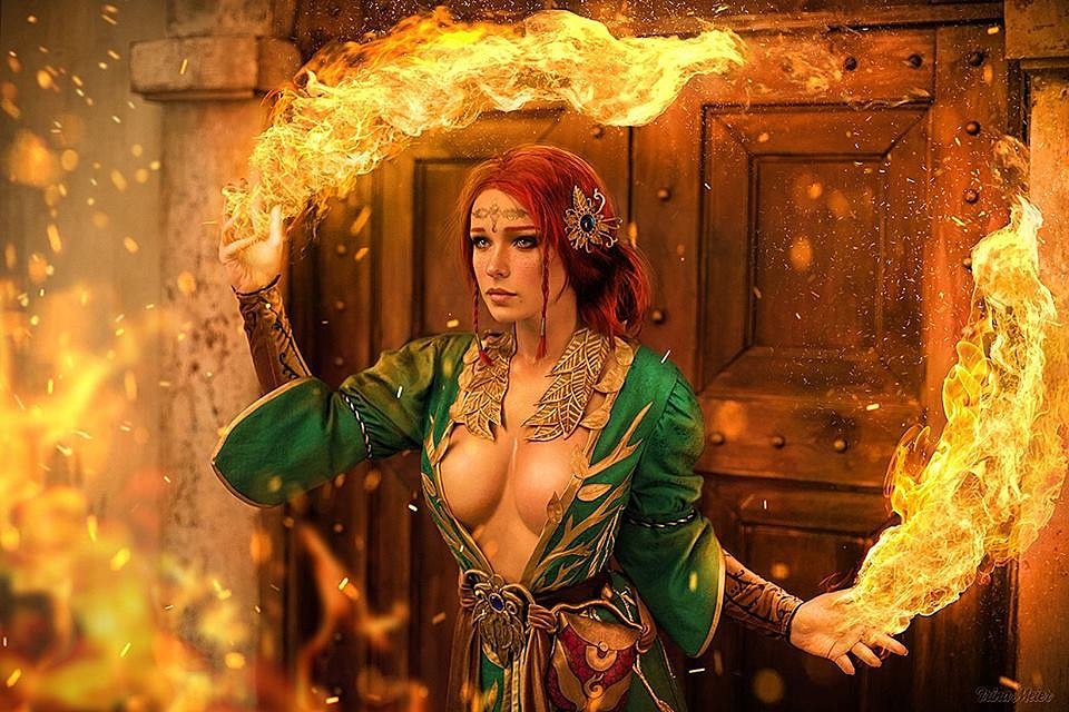 Russian Cosplay: Triss Merigold (The Witcher 3) by Irina Meier