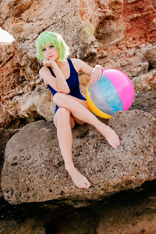 Russian Cosplay: Gumi Megpoid (Vocaloid - DIVA PROJECT)