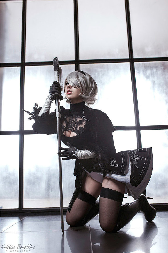 Russian Cosplay: 2B (NieR: Automata) by VICRERIN