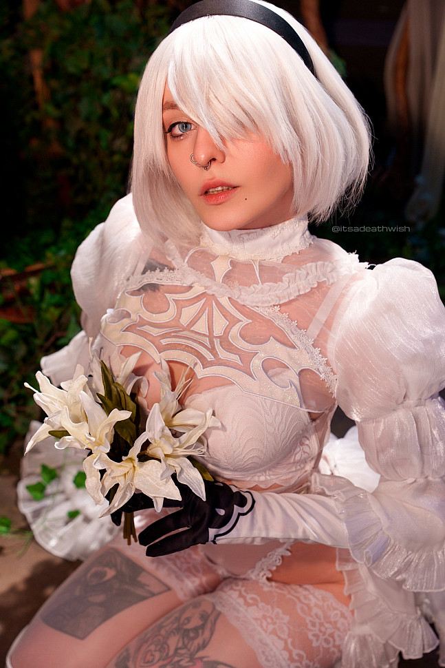 [Cosplay] Bride 2B (NieR: Automata) by Deathwish #Inspired
