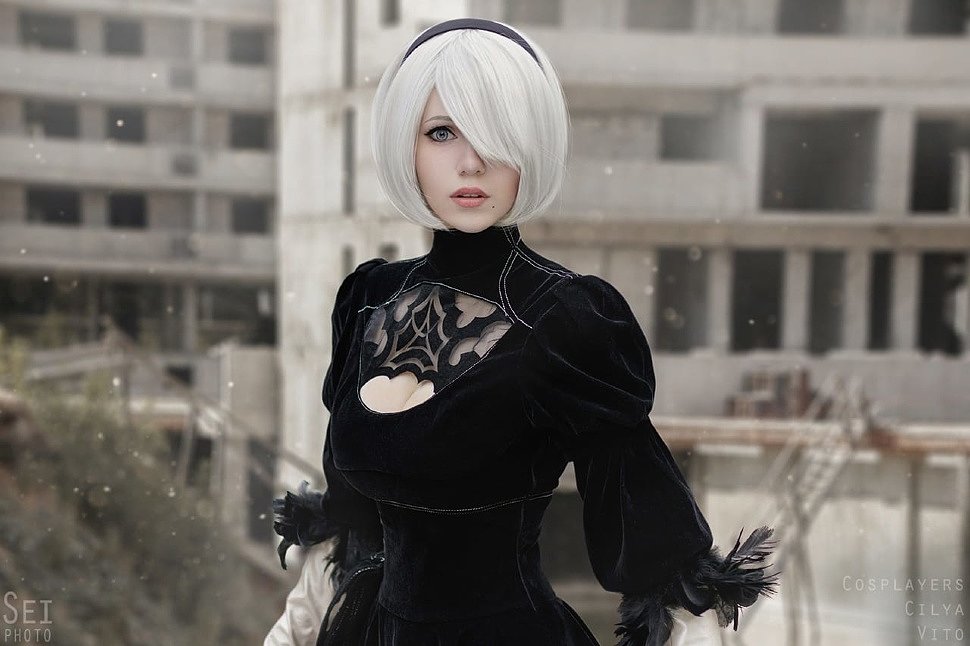 Russian Cosplay: 2B & 9S (NieR: Automata) by SeiPhoto
