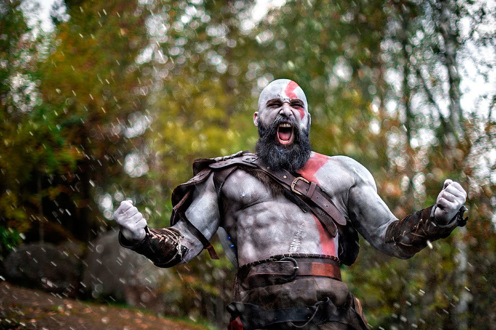 Russian Cosplay: Kratos (God of War)