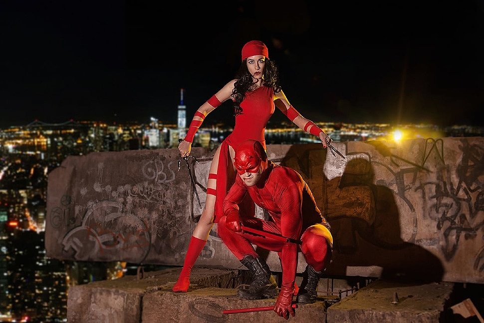 Russian Cosplay: Daredevil, Elektra & Punisher