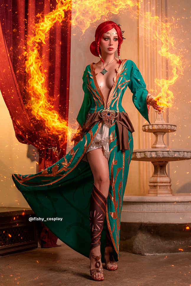 [Cosplay] Triss Merigold (The Witcher 3) by Fishy #Inspired
