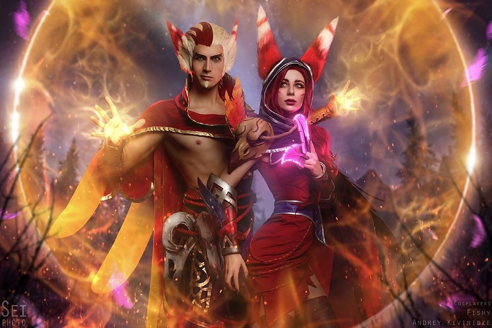 Russian Cosplay: Rakan & Xayah (League of Legends)