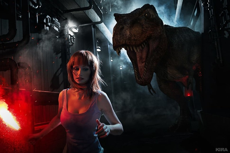 Russian Cosplay: Claire & Owen (Jurassic World) by Claire Sea & Sunji