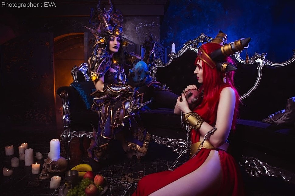Russian Cosplay: Deathwing and Lady Sinestra (World of Warcraft)