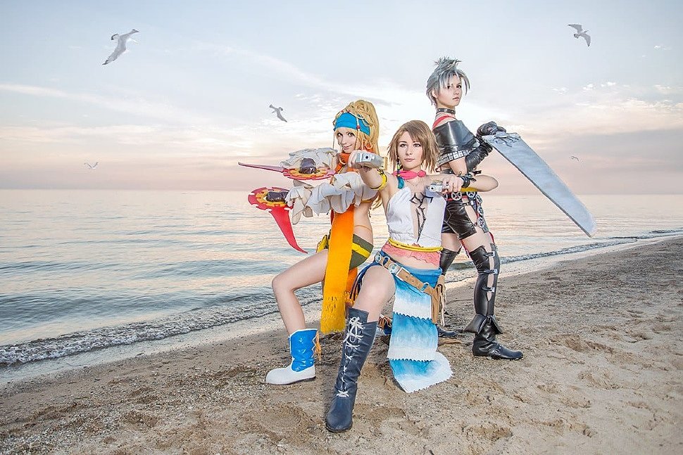Russian Cosplay: Yuna, Rikku & Paine (Final Fantasy X-2)