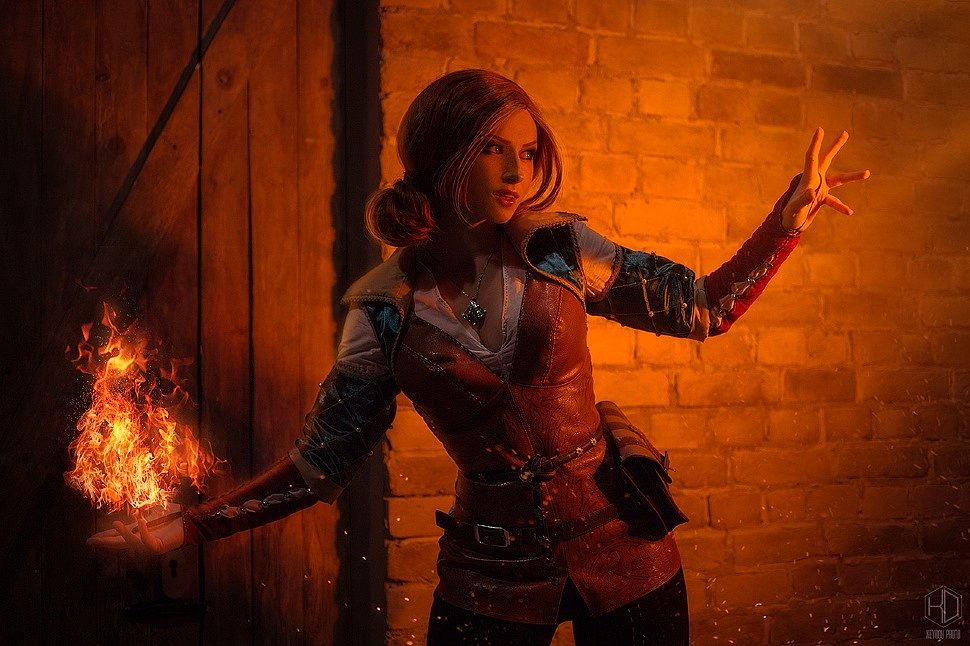Russian Cosplay: Triss Merigold (The Witcher 3: Wild Hunt) by Lady Melamori