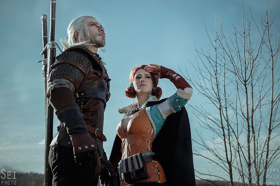 Russian Cosplay: Geralt, Triss (The Witcher 3)