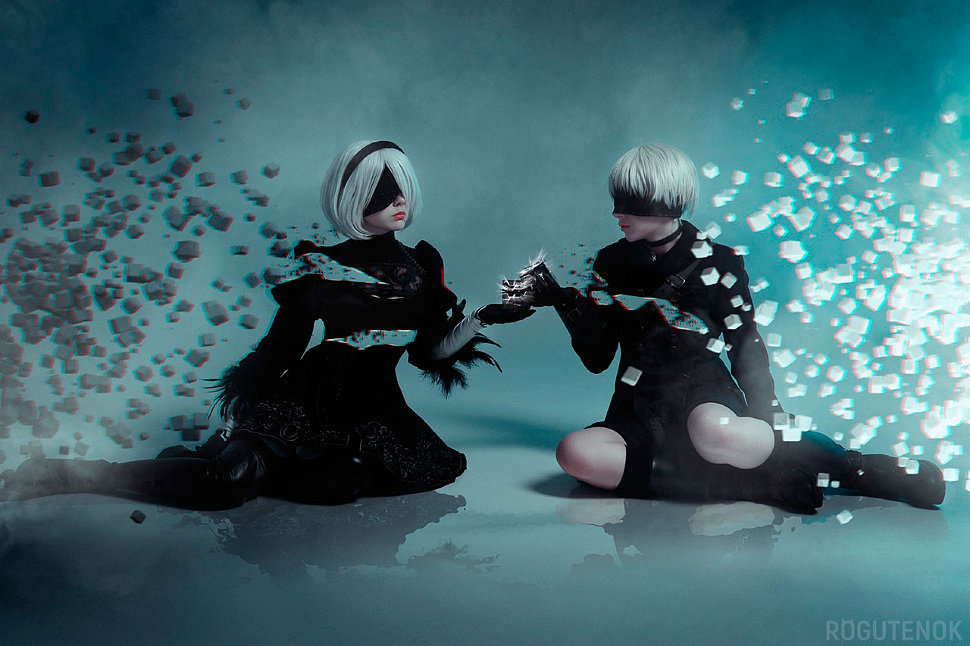 Russian Cosplay: 2B, 9S, A2 (NieR: Automata)