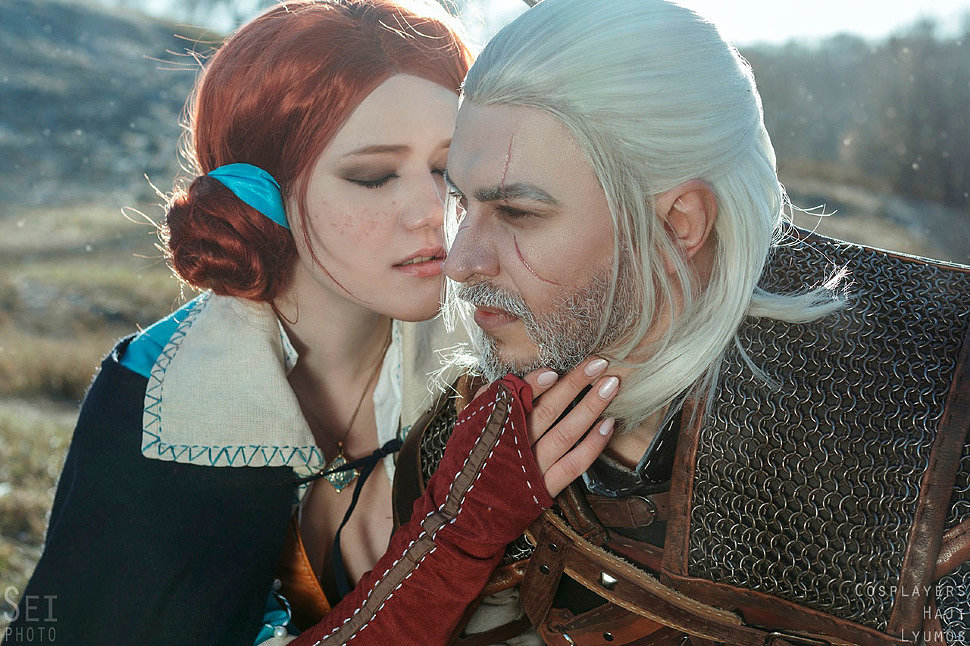 Russian Cosplay: Geralt, Triss (The Witcher 3)