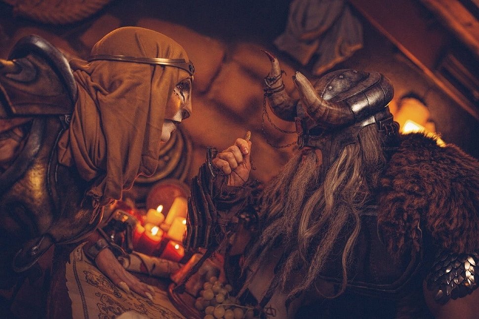 Cosplay: Nord, Khajit & Dunmer (The Elder Scrolls) by Lightning & Monono