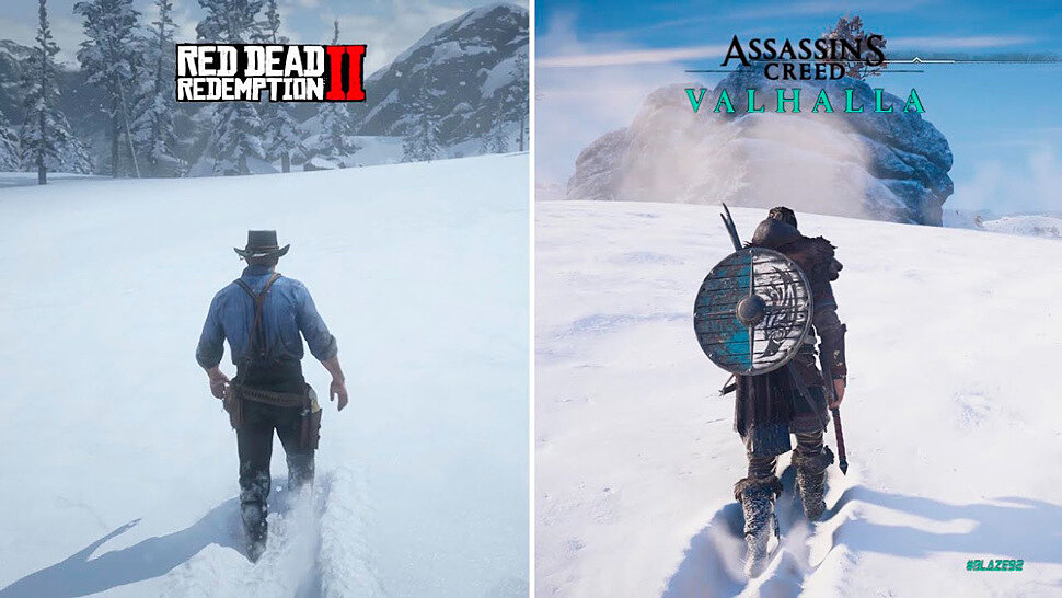 [Fun Video] RDR 2 vs Assassin's Creed Valhalla - Graphic Comparison