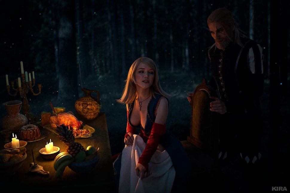 Russian Cosplay: Keira Metz & Geralt (The Witcher 3) by Lyumos & Alex Wolf