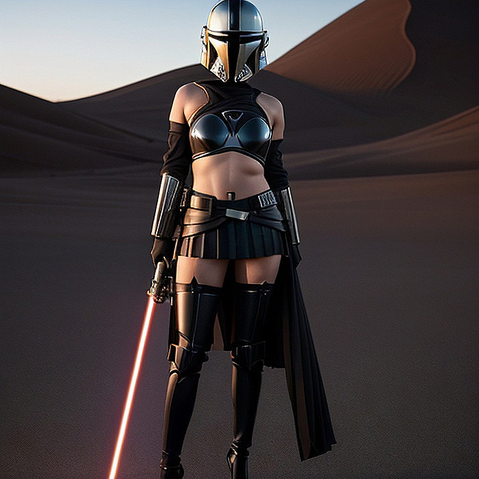 The Mandalorian Girl (AI)