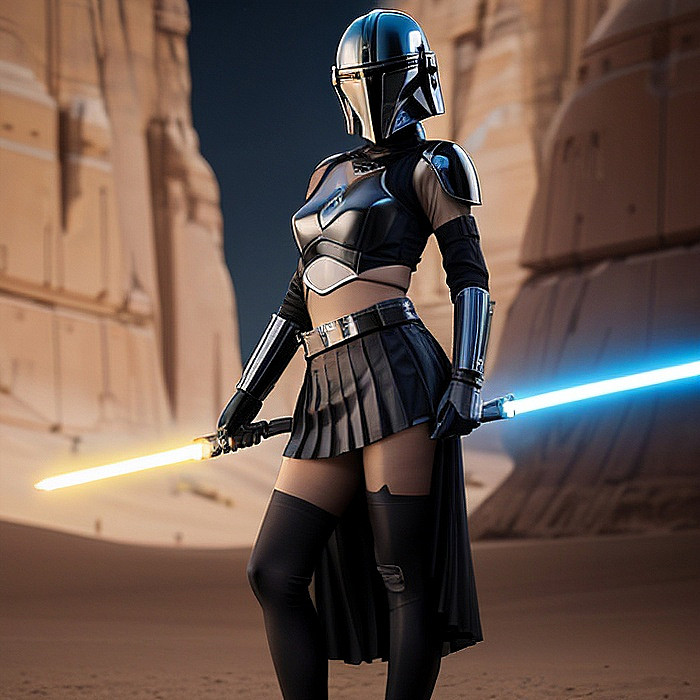 The Mandalorian Girl (AI)