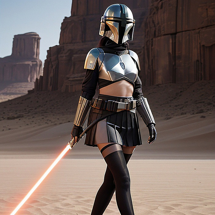 The Mandalorian Girl (AI)