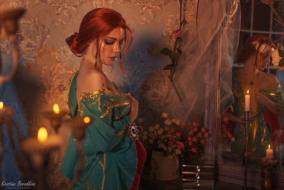 Russian Cosplay: Triss Merigold (The Witcher 3) by Ekaterina Semadeni