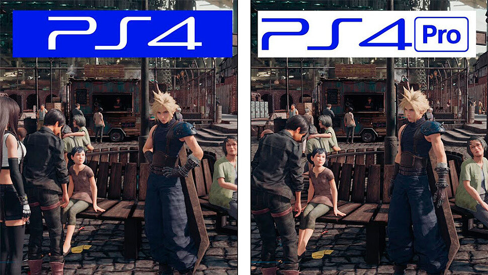 [Fun Video] Final Fantasy 7 Remake | PS4 VS PS4 Pro | Graphics Comparison