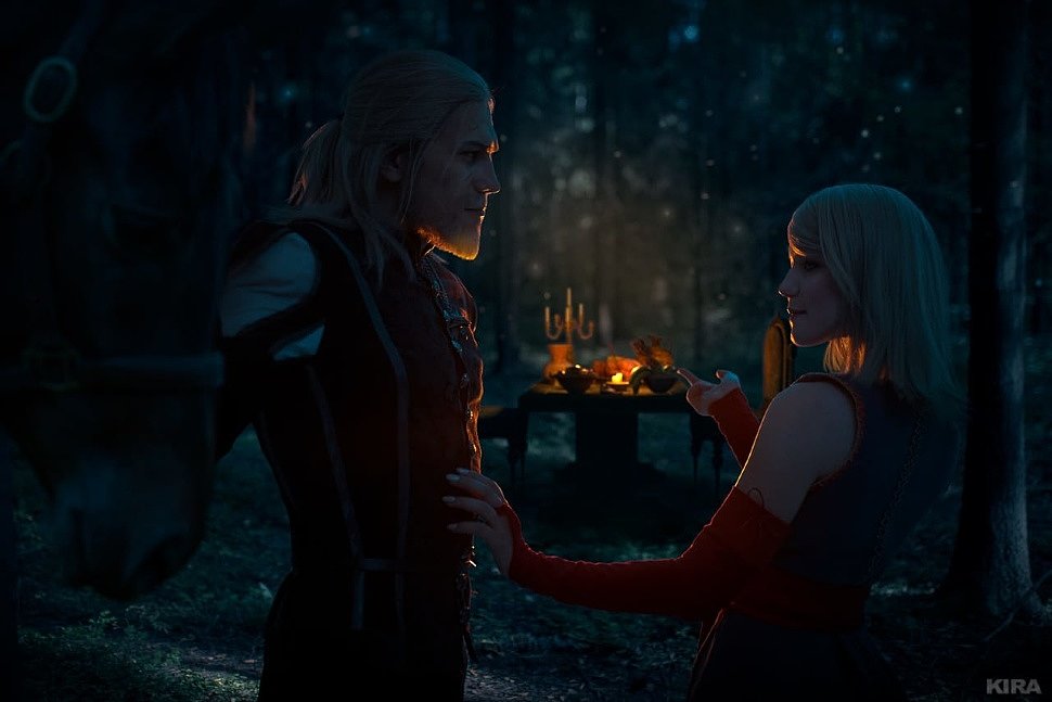 Russian Cosplay: Keira Metz & Geralt (The Witcher 3) by Lyumos & Alex Wolf