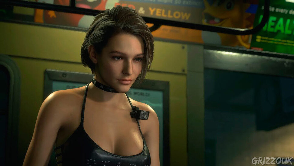 [Fun Video] Jill Valentine in Sexy STARS Leather Costume (RE 3 Remake) (NSFW)