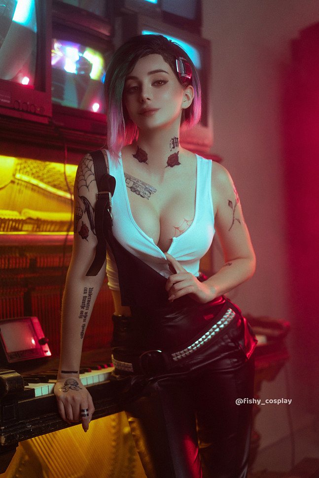 [Cosplay] Judy (Cyberpunk 2077) by Fishy #Inspired