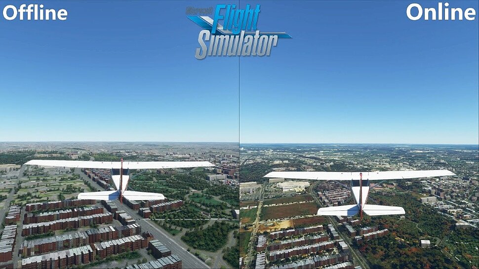 [Fun Video] Flight Simulator 2020 Разница между OFFLINE и ONLINE режимами