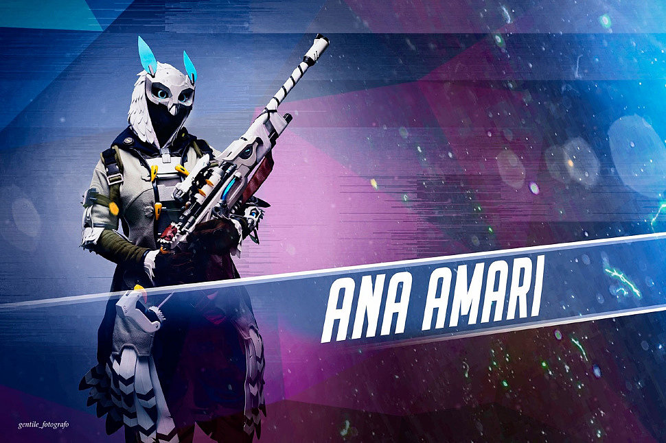 Russian Cosplay: Ana Amari Snow Owl (Overwatch)