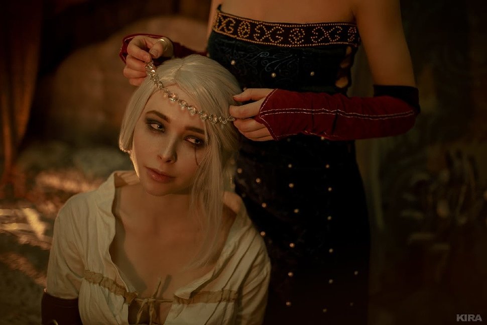 Russian Cosplay: Triss & Ciri (The Witcher 3: Wild Hunt