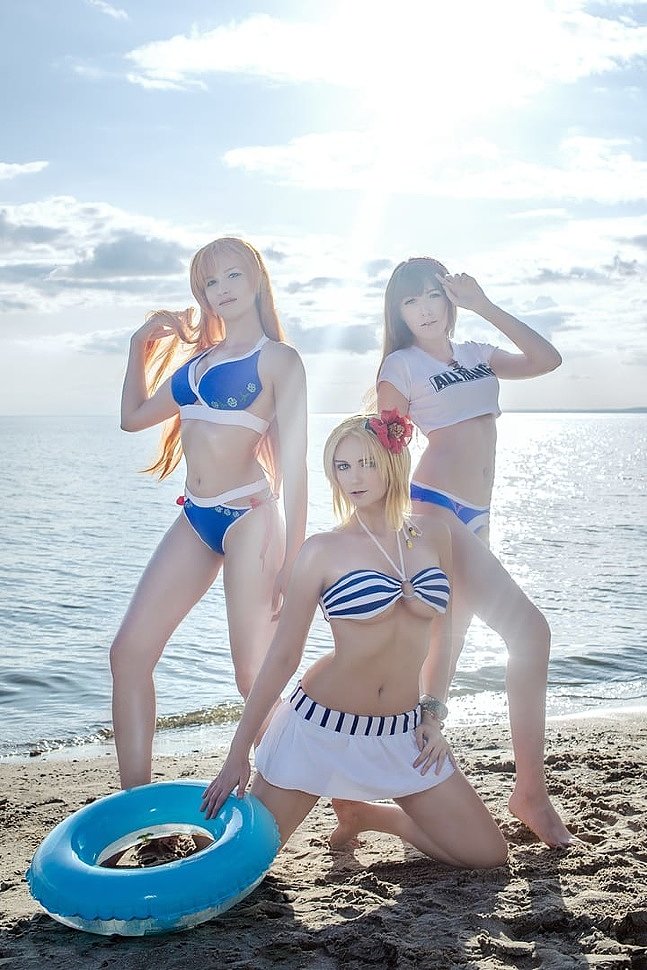 Russian Cosplay: Tina, Kasumi & Hitomi (Dead or Alive 5)