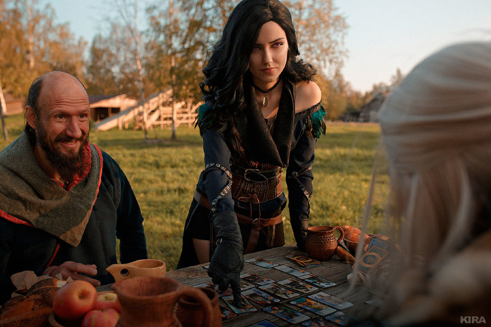 Russian Cosplay: Yennefer, Geralt (The Witcher 3: Wild Hunt. Another Round for Everyone)