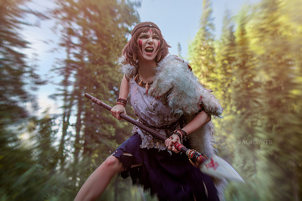 [Cosplay] San (Princess Mononoke) by AGflower