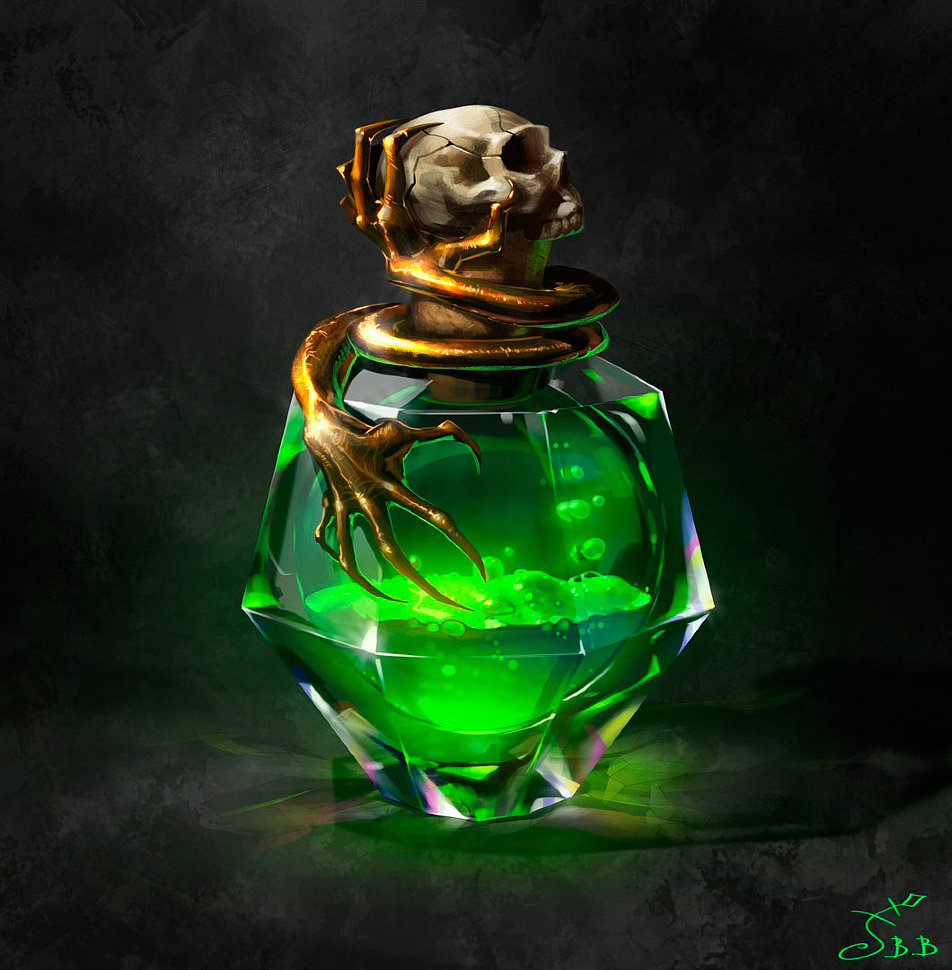 [Art] Magic Potion Bottles by Vera Velichko