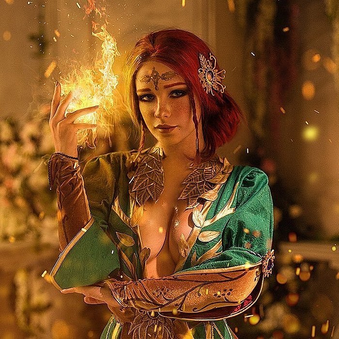 Russian Cosplay: Triss Merigold (The Witcher 3) by Irina Meier