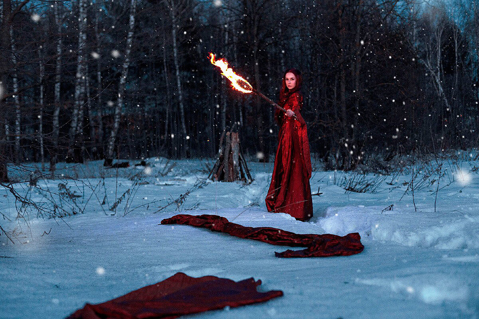 Russian Cosplay: Melisandre (Game of Throne)