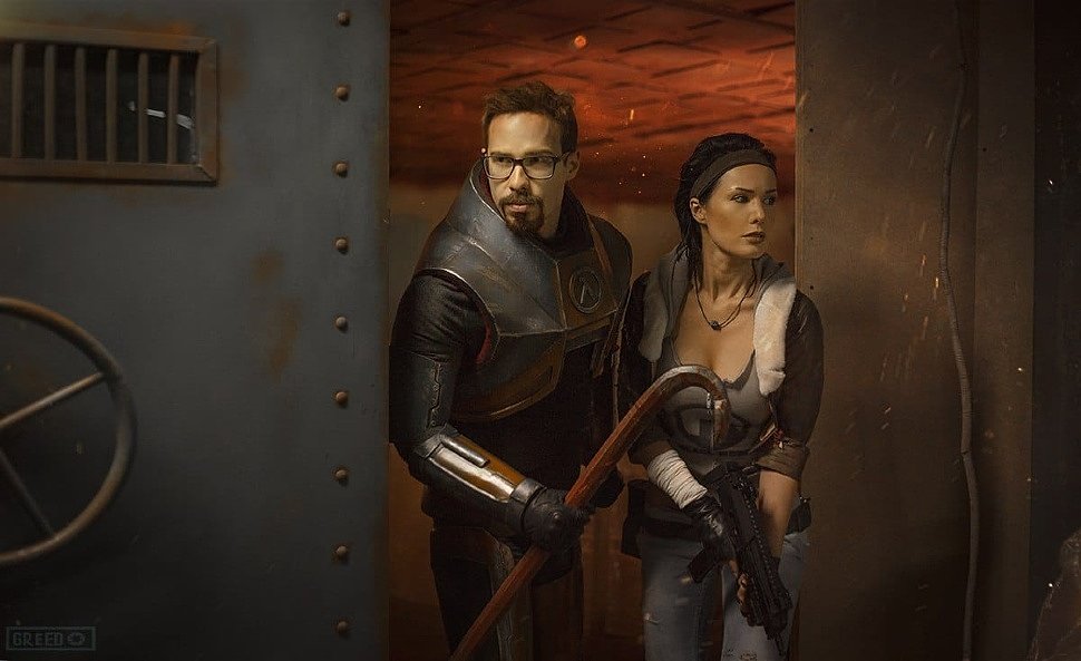 Russian Cosplay: Gordon Freeman & Alyx Vance (Half-Life 2)