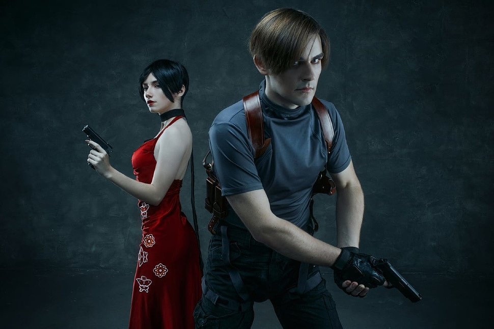 Russian Cosplay: Ada Wong & Leon Kennedy (Resident Evil 2) by Carry & Lucher