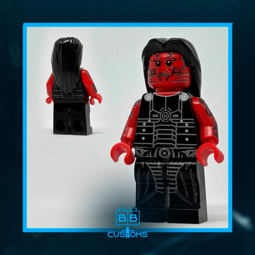 Sci-Fi Dark Void Warlord Brick Minifigure Video