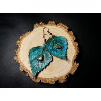 Birch Leaf With Eye Earrings
