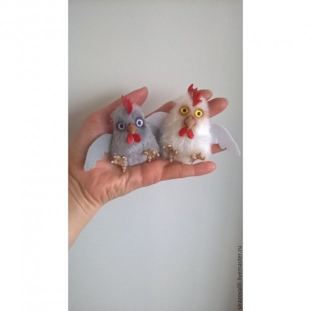Rooster Brooch