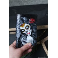 Handmade Day Of The Dead Passport Cover
