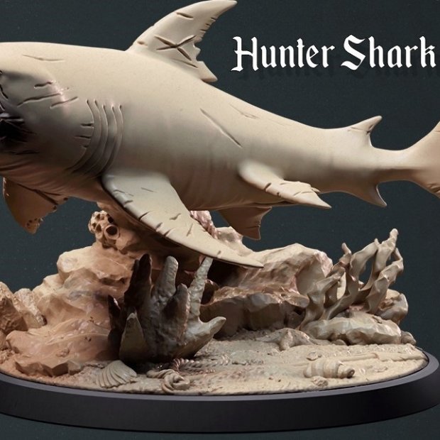 Hunter Shark Figure (Unpainted)
