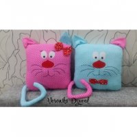 Cat With Tail Pillow