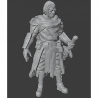 Wandering adventurer with sword Figure (Unpainted)