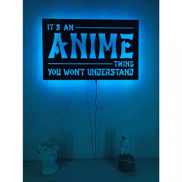 It's an Anime Thing Lighted Up Wooden Wall Art